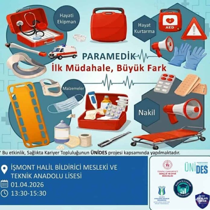 İlk ve Acil Yardım Bölümü Tanıtım Etkinliği İŞMONT'ta Öğrencilerle Buluşuyor