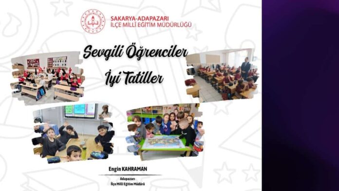 Adapazarı İlçe Millî Eğitim Müdürlüğü'nden Öğrencilere Yaz Tatili İçin İyi Dilekler